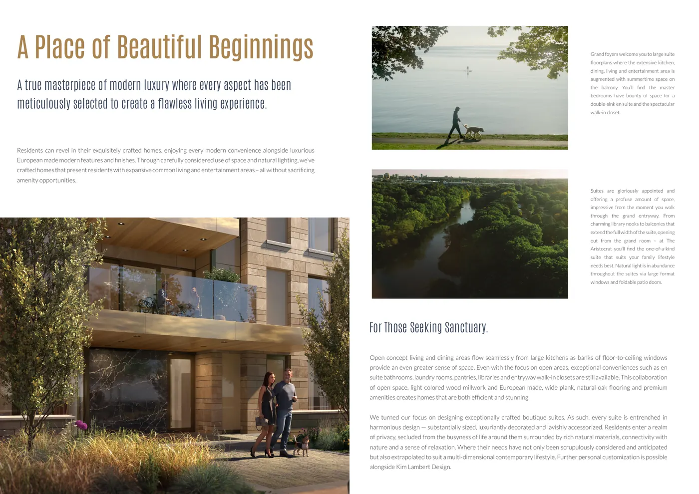 A Place of Beautiful Beginnings: terrace rendering and Oakville landscapes