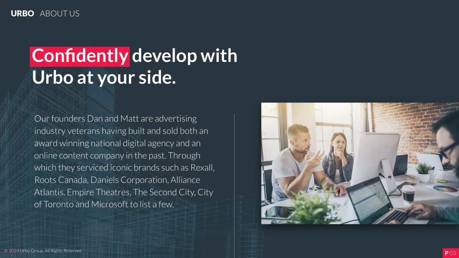 Confidently develop with Urbo at your side