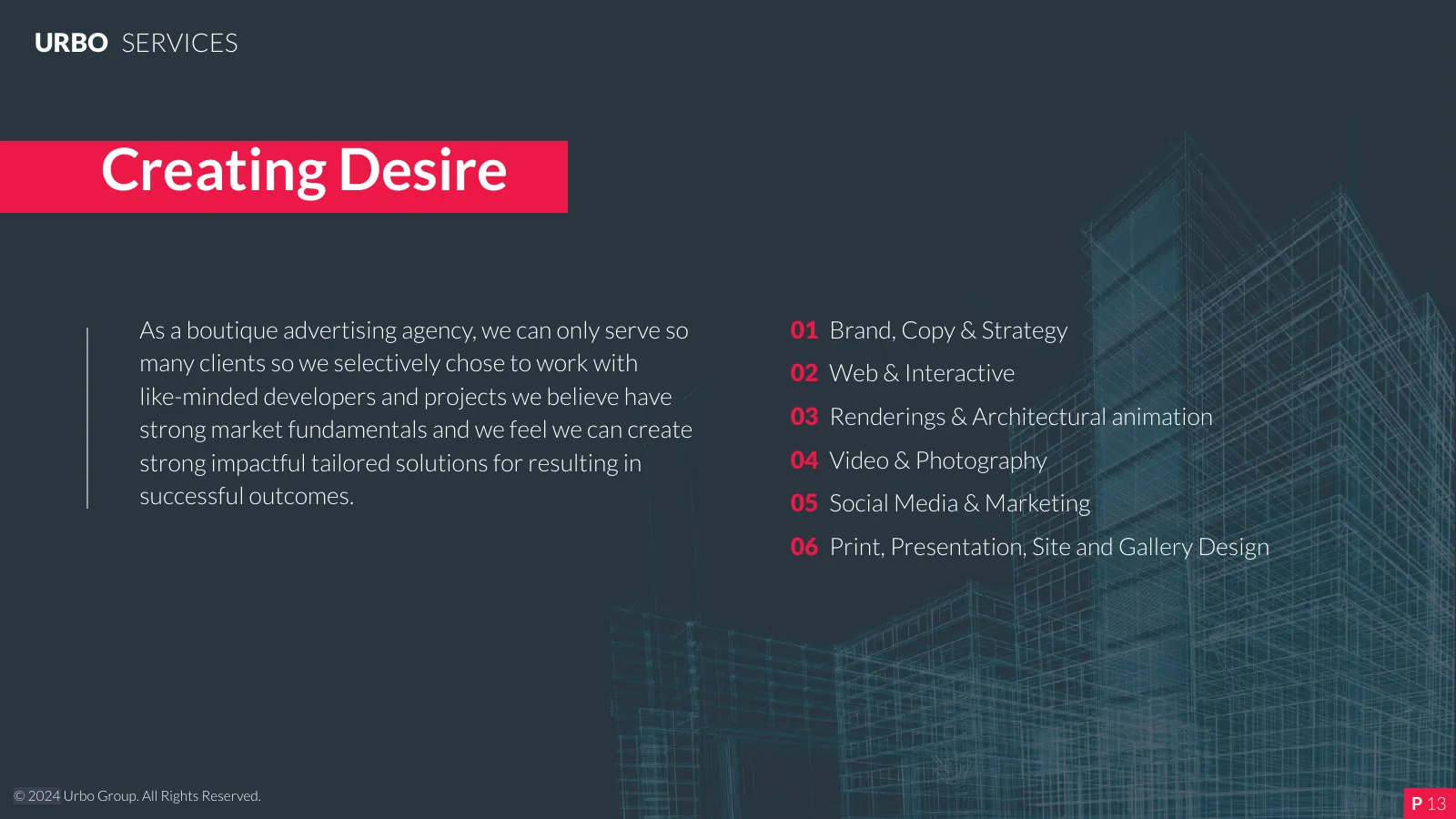 Creating desire: the six services